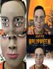 Halloween Ghost Face Latex Mask With Four Eyes For Horror Party Pranks