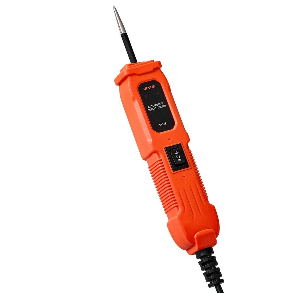Automotive Circuit Tester, 6 - 36 DCV Power Circuit Probe Tester with Lighting, Automotive Power Tester Probe with 13 ft / 4 m Cable, ABS Shell Wire
