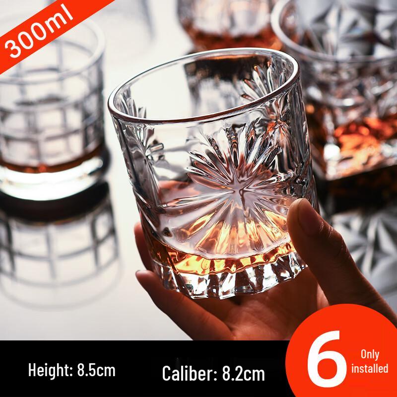 Qianxing Glass Whiskey & Wine Glasses Set