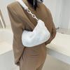 Elegant Autumn Winter Shoulder Bags Small Armpit Bags Women Plush Acrylic Chain Underarm Pouch Designer Luxury Casual Handbags