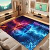 Game Controller Theme Crystal Velvet Floor Rug Personalized Custom Name Text Warm Carpet Home Decoration