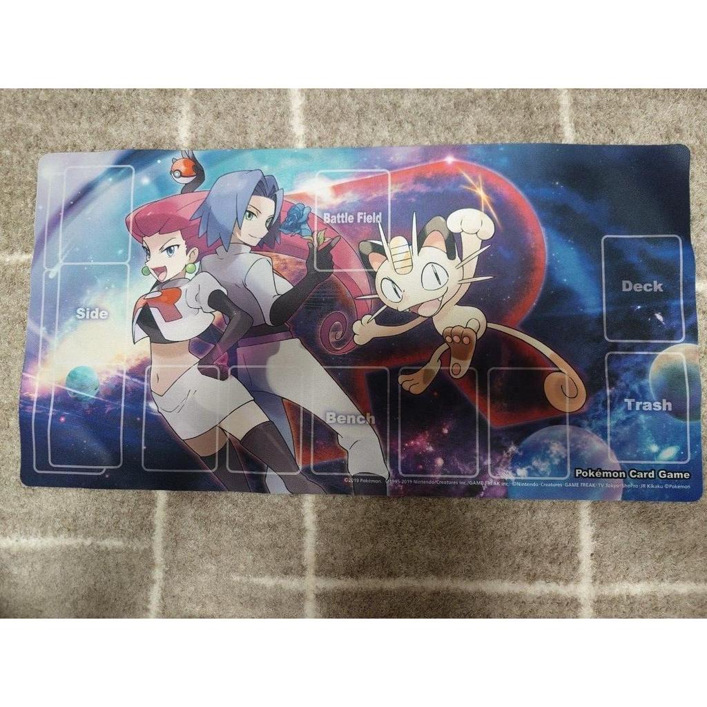 Used Pokemon Card Game Playmat Team Rocket Musashi Kojiro Meowth
