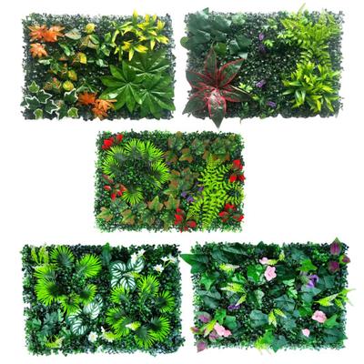 40x60CM Künstliche Pflanzen Wand Panel Realistische Gefälschte Grün Gras Wand Hintergrund Dekoration