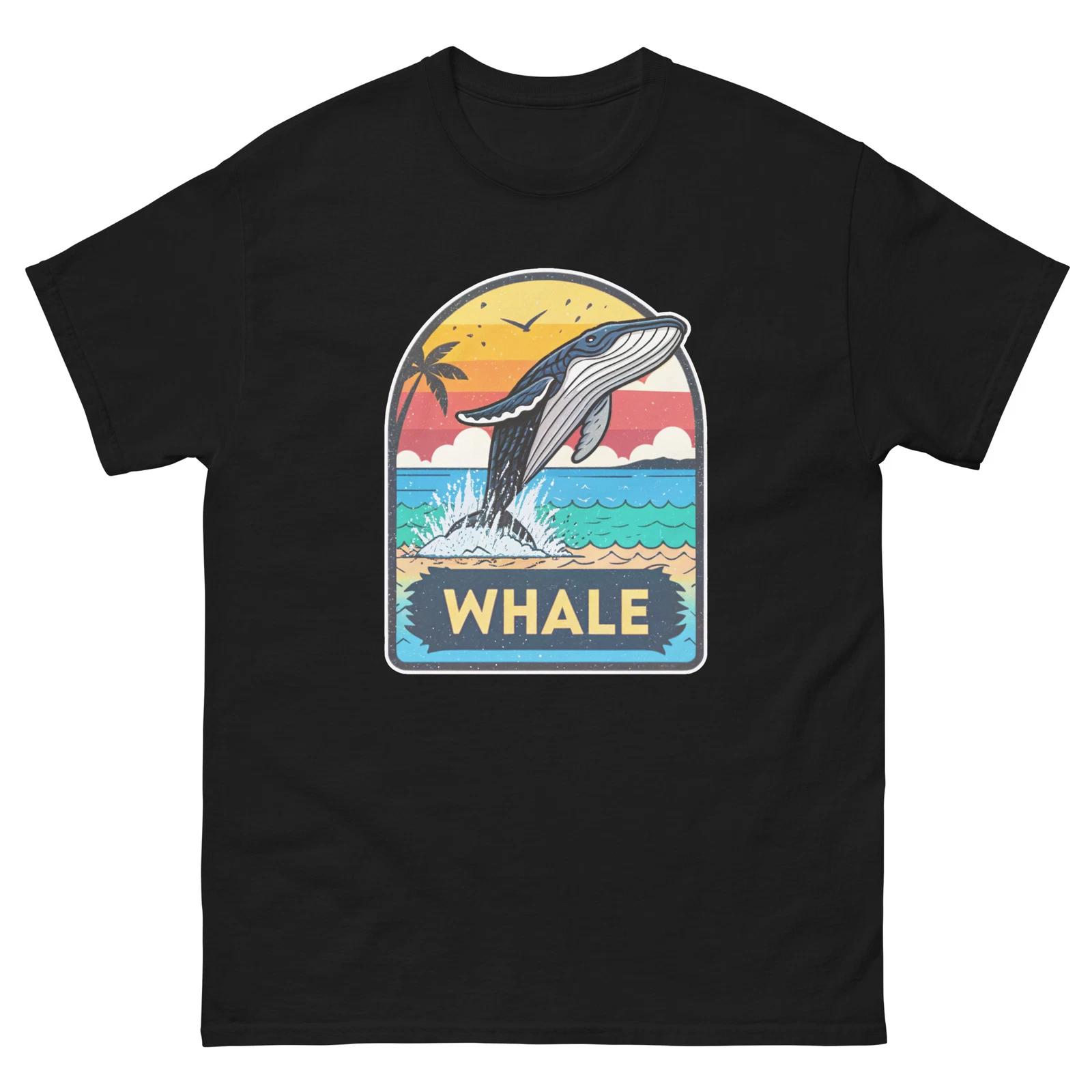 Whale Ocean Beach Water Marine T-Shirt S