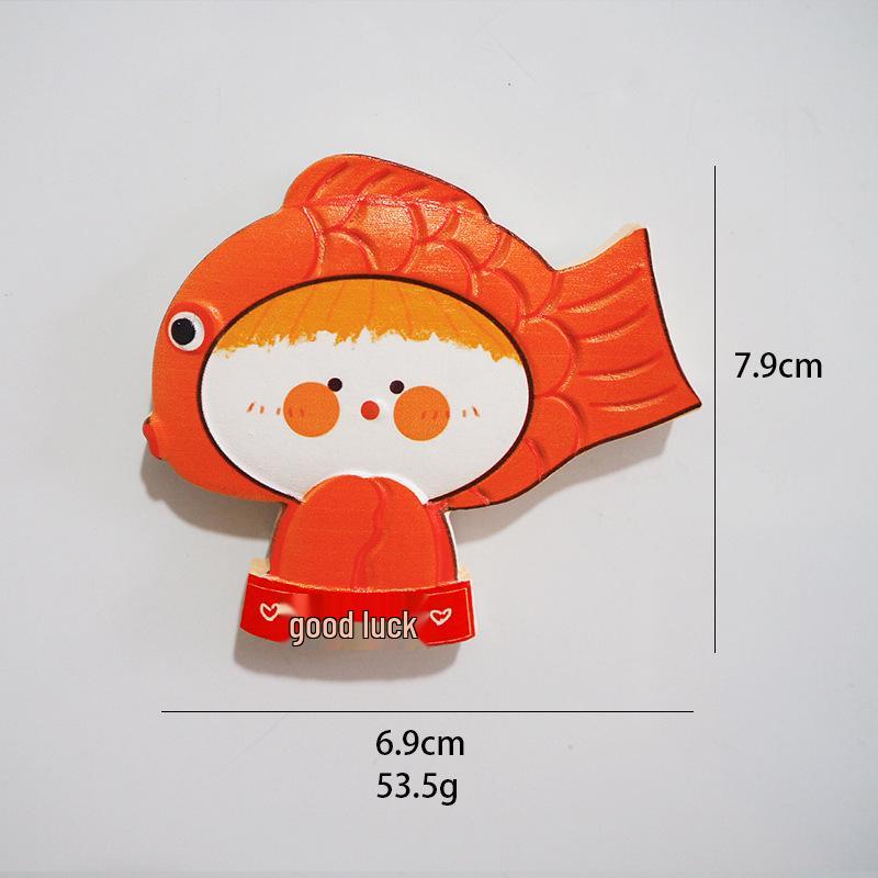 Chinesischer Cartoon Löwentanz Harz Kühlschrankmagnet - Neujahrsdekoration