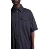 Moncler Spliced Fitted Collar Pocket Long Sleeve Shirt Men shirts Black J10912F00008596TM999
