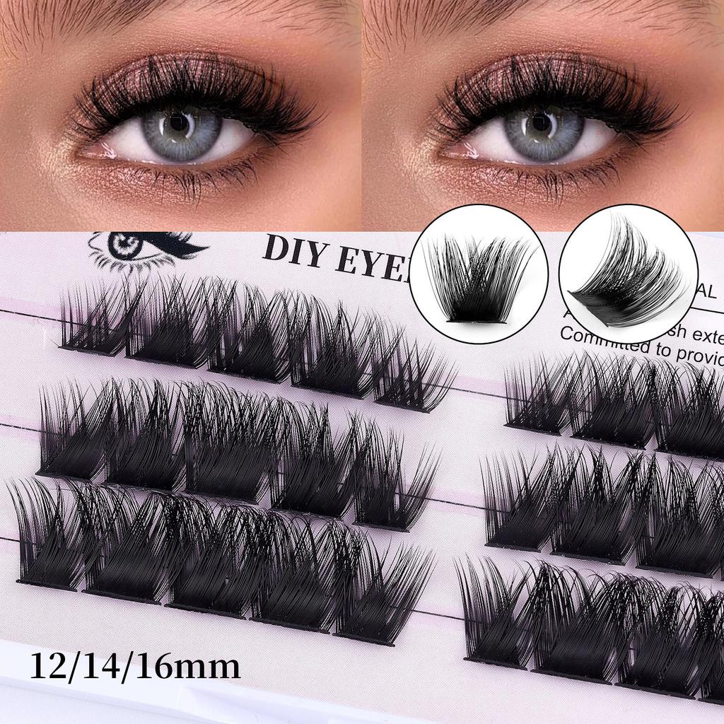 Diy Single Cluster D Curved Hair False Eyelashes Dense Natural Segmented Grafted Eyelashes
