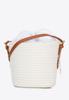 Wittchen Damen Baumwollmischung Korbtasche Klein Off-White Polyester
