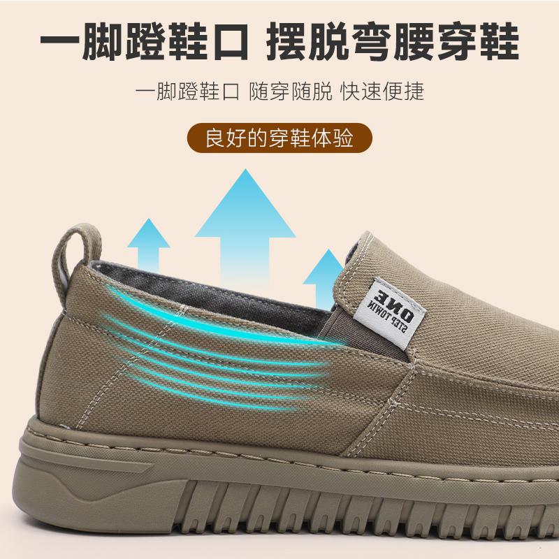Old Beijing Cloth Shoes Men's Spring and Autumn Casual Breathable Comfortable Soft Anti-slip Odor-proof Cloth Shoes