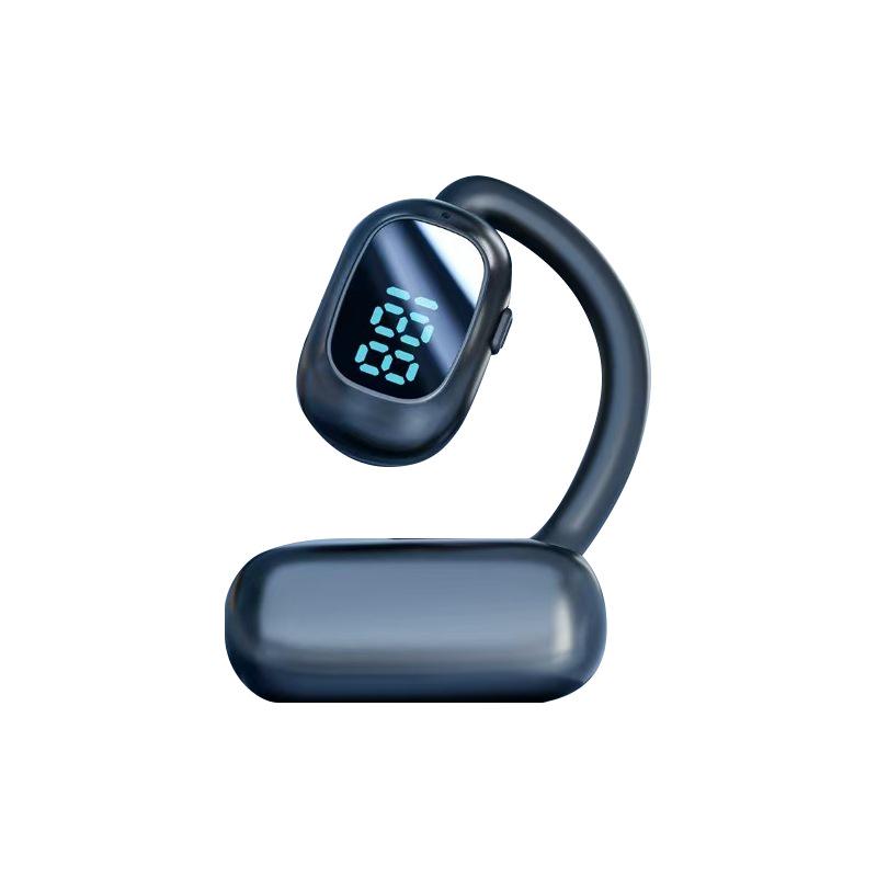 D31 Rotatable Wireless Bluetooth Earbuds with Clip-on Design and Digital Display