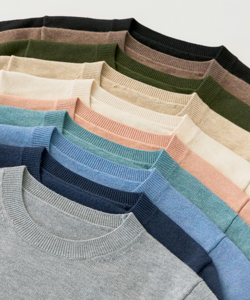 210EDIT [2-Pack] Unisex Soft Knit Round Neck [10Color]_Zz4Sw070 (B Type)