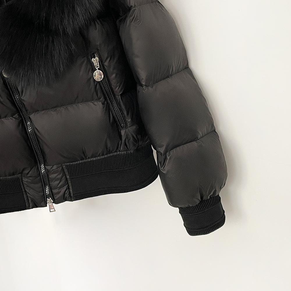 OFTBUY Hooded Thickened Warm Fluffy Puffer Jacket Women New Winter Real Fox Fur Top Clothing Natural Fur White Duck Down Coat