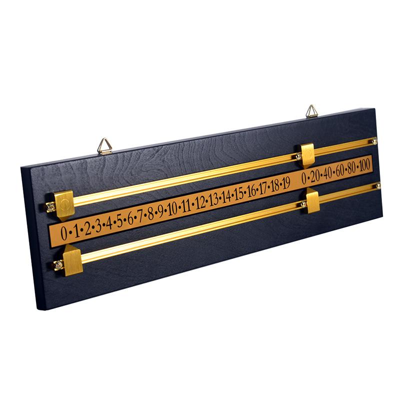 Black Wooden Wall-Mounted Scoreboard for Shuffleboard, Snooker, Billiard, Pool Table Games, Scorekeeper for Games TSP-S1001