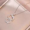 Versatile Zircon Cat Pendant Necklace - Fresh 2025 Style for Women