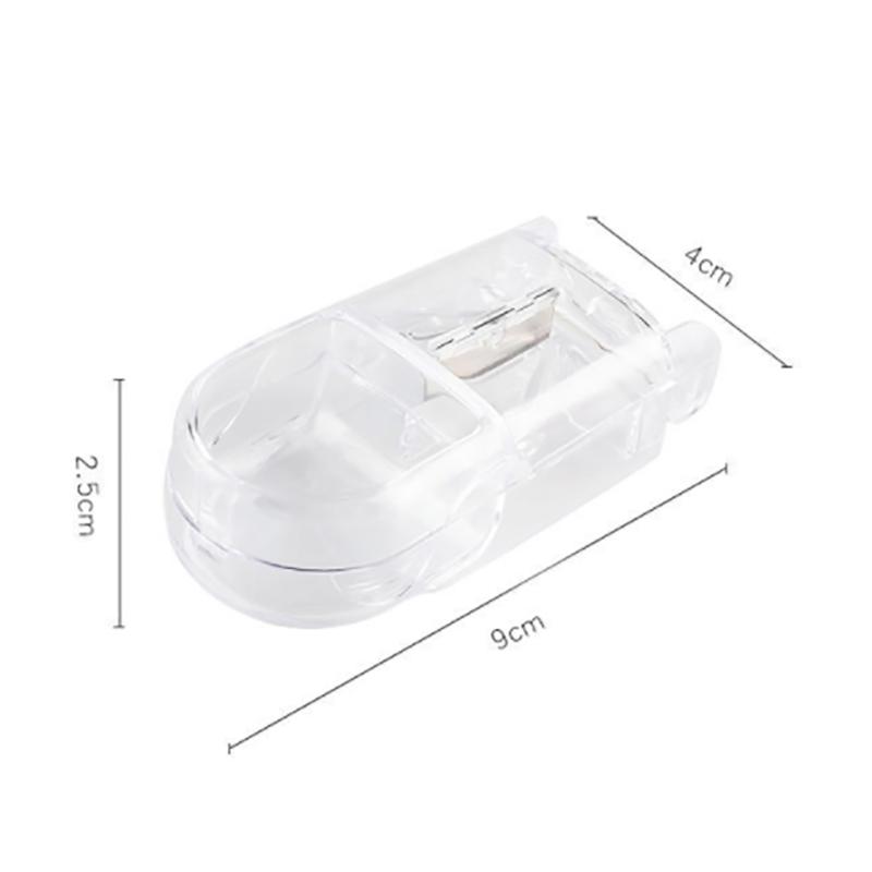 1 buc. Cutie de pastile Splitter jumătate de compartiment de depozitare Suport pentru tablete pentru medicamente