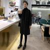 2025 Women's Mid-Length Woolen Coat, Loose Camel Color, Popular Korean Style for Autumn and Winter