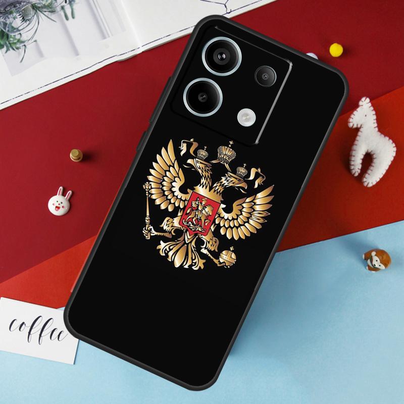 Russia Russian Flag Case For Xiaomi Redmi Note 13 Pro 14 12 11 10 15 Pro Plus Redmi 10C 12C 13C 14C 15C 15 Cover