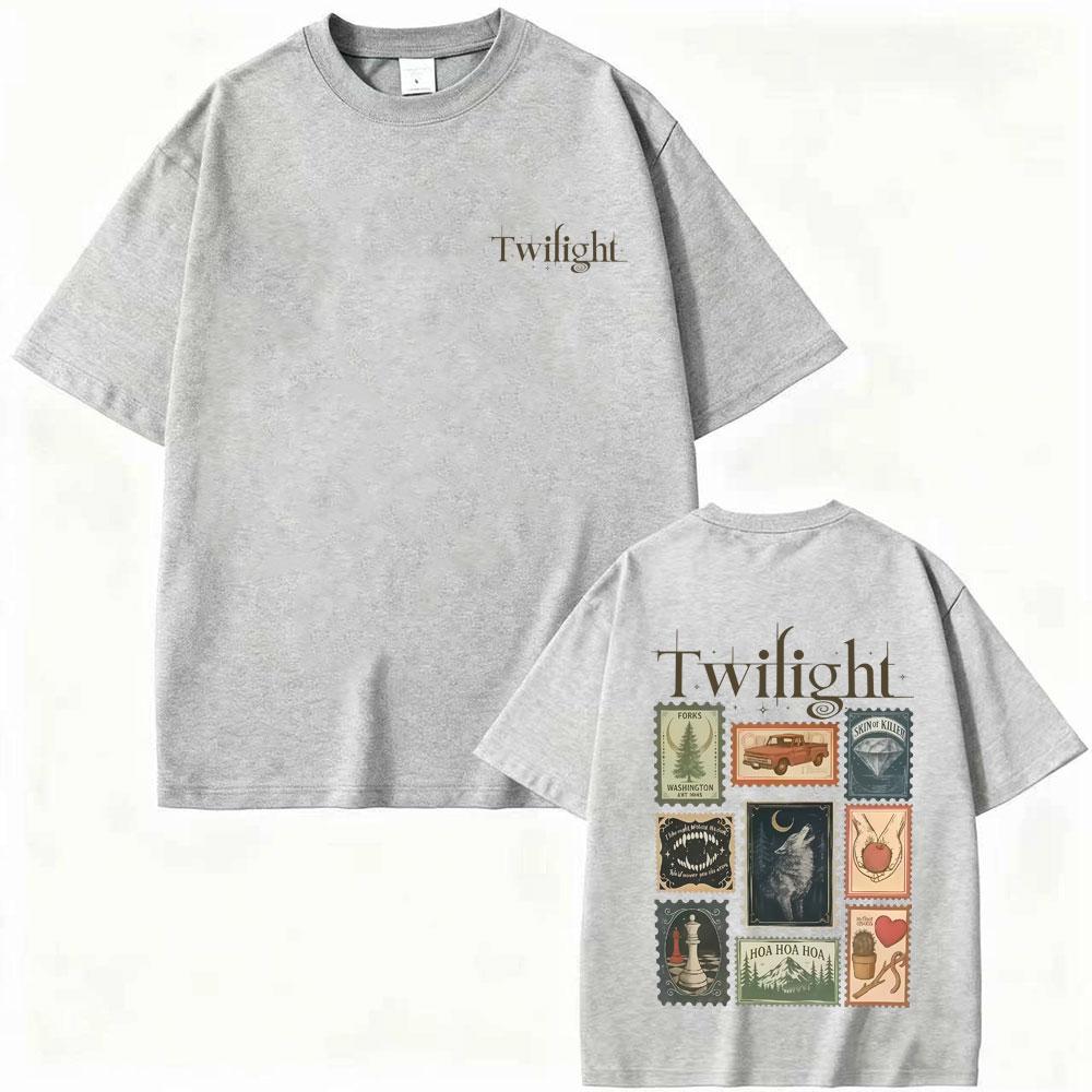 Film Zmierzch Miłośnik Książek Wampir Robert Pattinson Koszulka Edward Cullen Graficzne Koszulki Mężczyźni Kobiety Oversize Koszulka z Okrągłym Dekoltem