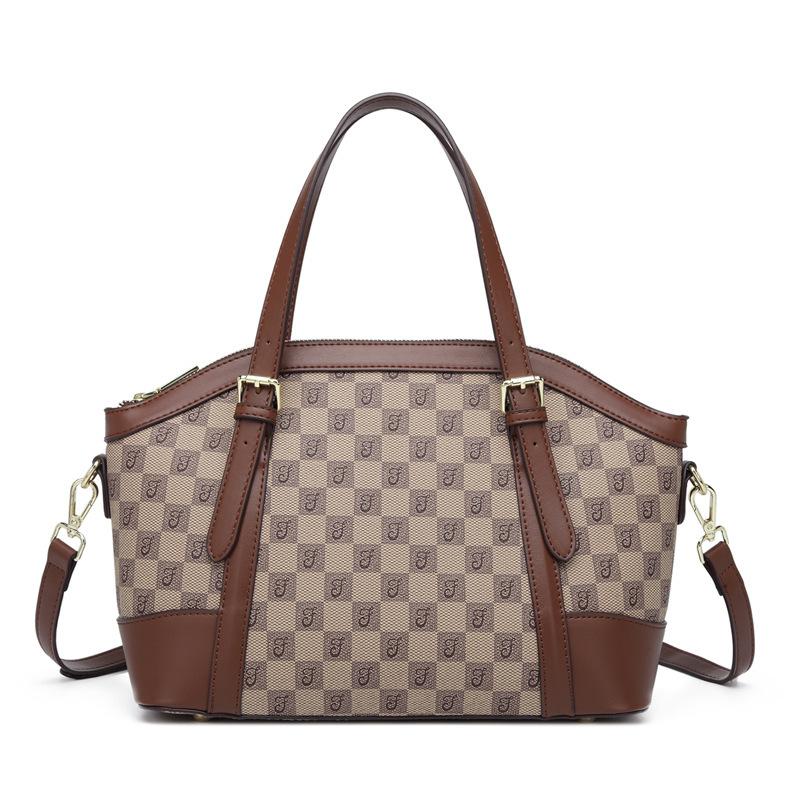 

Spring and summer new women s bags, fashion trends, portable tote bags, simple retro large-capacity shoulder oblique span bags
