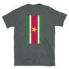 Suriname South American Paramaribo Distressed Flag Short-Sleeve Unisex T-Shirt