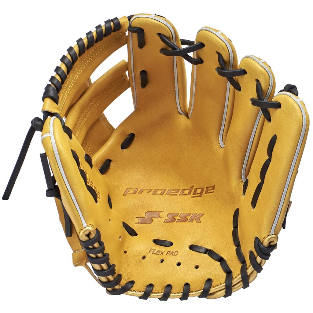 SSK Soft Baseball Proedge Junior Cork Size L [SSK] Glove, All-Rounder, PEJ76JSP6, Tan/Black (4390), (Right-Handed Throw)
