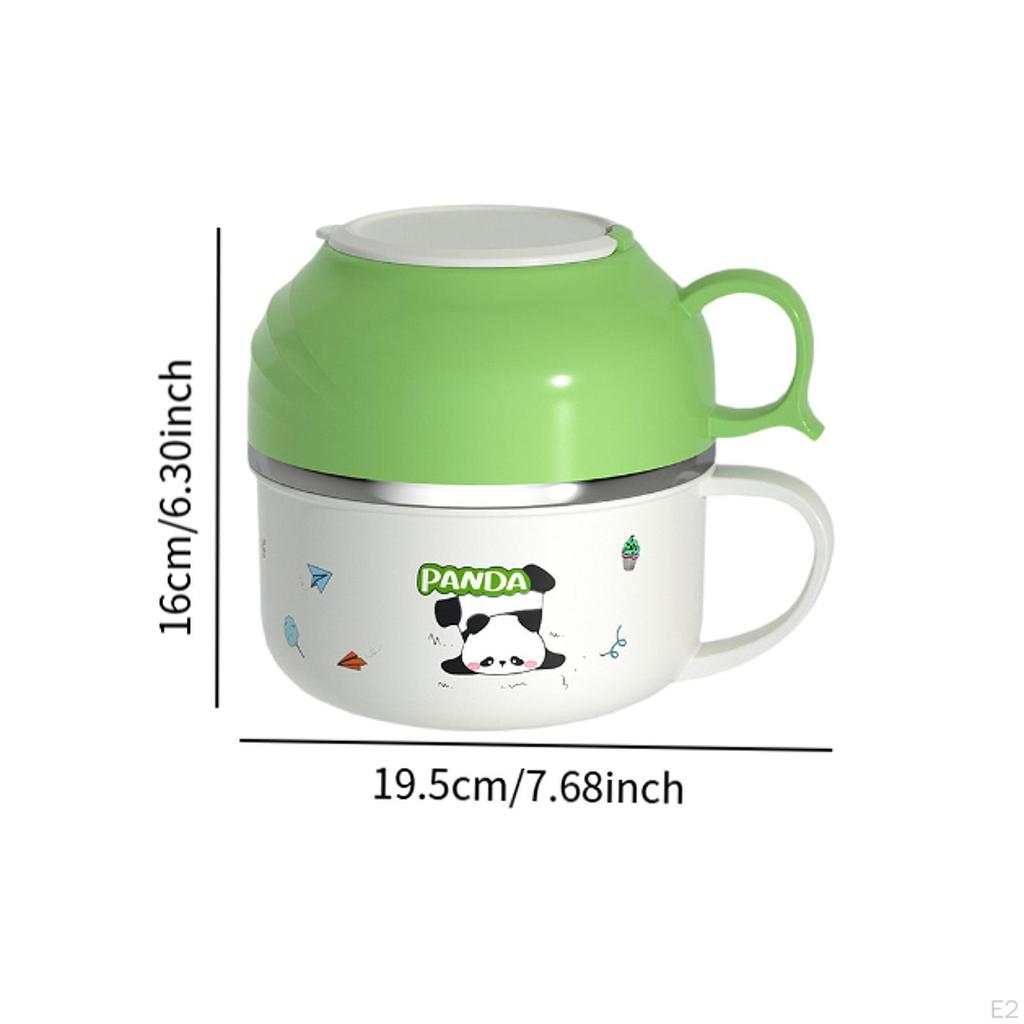 Lunch Box Made of Stainless Steel, Insulated Container for Noodles and Rice, Portable Bento All