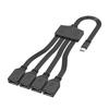 USB C To 4 USB2.0 Splitter Cable For Charging And Data Transfer Compatibles Laptops Tablets And Gaming Consoles