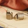 Vintage Copper Mini Bucket Keychain Hanging Jewelry Brass Portable Barrels Car Key Chain Ring Pendants Trinkets Lucky Keyrings