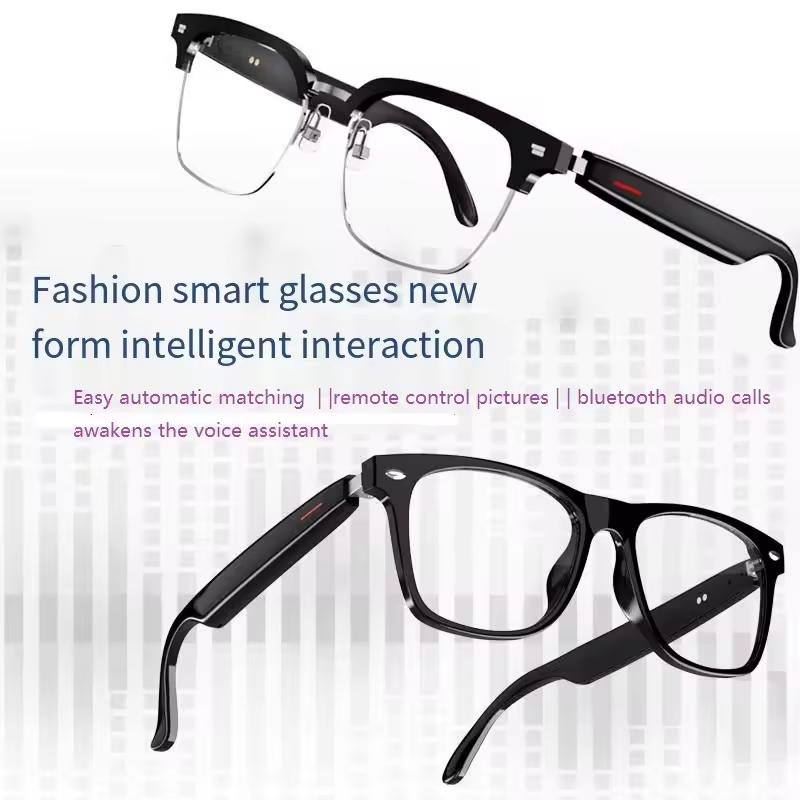 4K HD AI Smart Glasses Chat GPT Bluetooth Call Music Headphones With Camera Recording Voice Assistant Sunglasses for Women Men