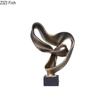 Ribbon Fluttering Statue Creative Geometric Crafts Desk Decoration Minimalist Sculpture Resin Ornaments Room Aesthetic Decor