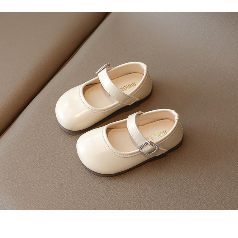 Fashion Soft Sole Princess Leather Flats For Baby Toddler Little Girls