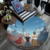 Popeye the Sailor Round Area Rug,Carpet Rug for Living Room Bedroom Sofa Playroom Decor,Non-slip Floor Mat