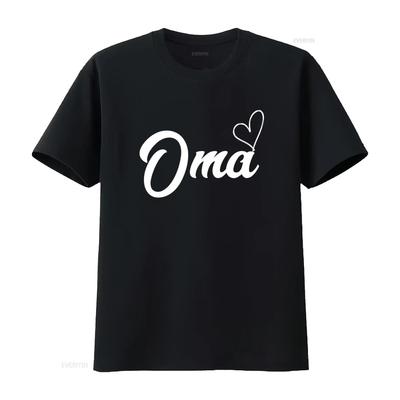 Oma T Shirt Funny Grandma Mothers Day Cool New Promoted To Reveal Birthday  Vintage Washed Designer Clothes Casual Versatile