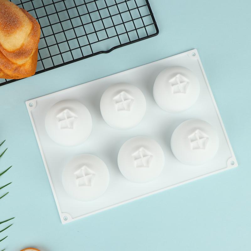 

6 Cavity Blueberry Design Mousse Cake Mold Fruit Shaped Dessert Mold DIY Silicone Baking Mold For Chocolate Pudding Bakeware белый