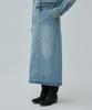 COVERNAT WOMAN Denim Long Skirt Blue