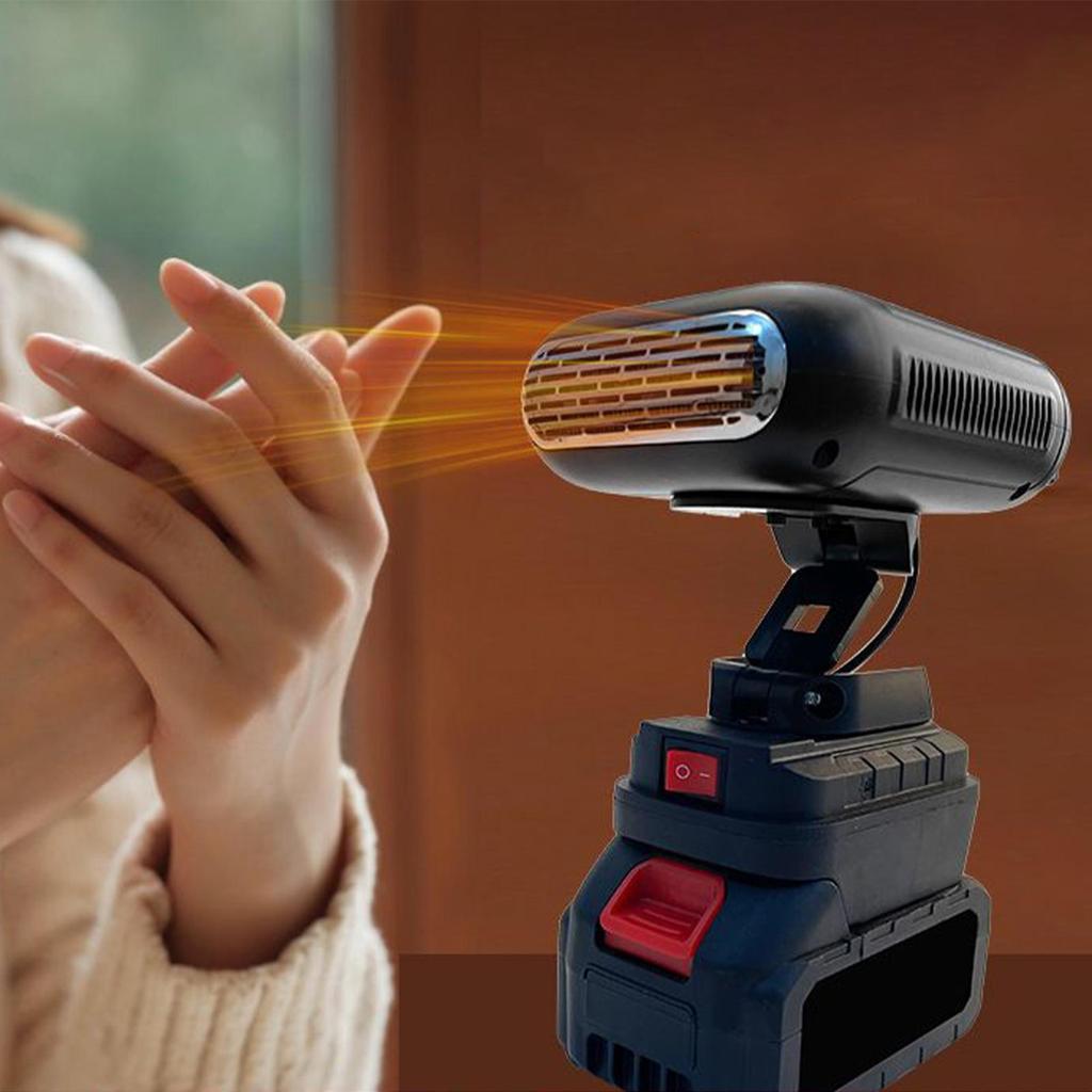 Portable Car Heater Battery Powered 90 Rotatable Auto Defogger Bedroom Electric Heater for Factory Office Dorm Camping Drivers