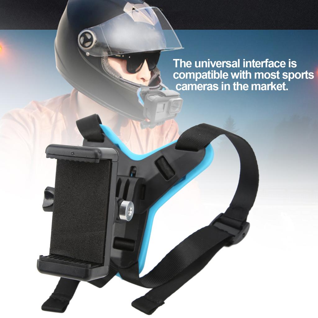 Anti Skid Motorcycle Helmet Front Chin Bracket Lightweight Helmet Chin Mount Holder for Phone