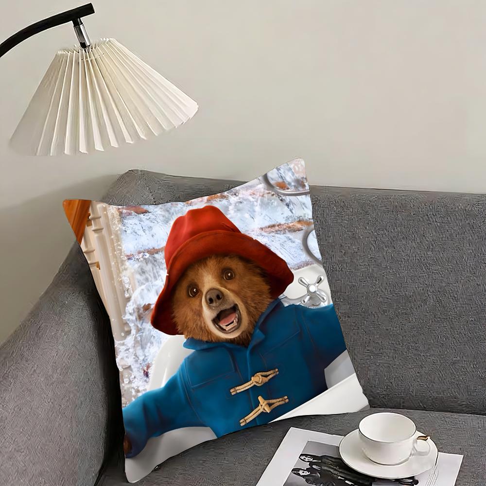 

PPaddingtonS Bear Movie Cushion Cover Pillowcase Ultra Soft Skin Friendly Fabric Cloud Like Comfort Concealed Zipper 30x30cm