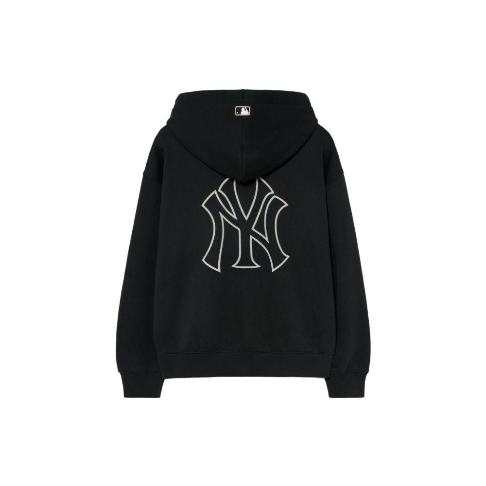 MLB Hooded Zip-Up Fitted Long Sleeve Jacket Unisex jackets Black 3ATRB0236-50BKS