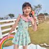 Tuolangshi Kids Pink Skirted One-Piece Swimsuit