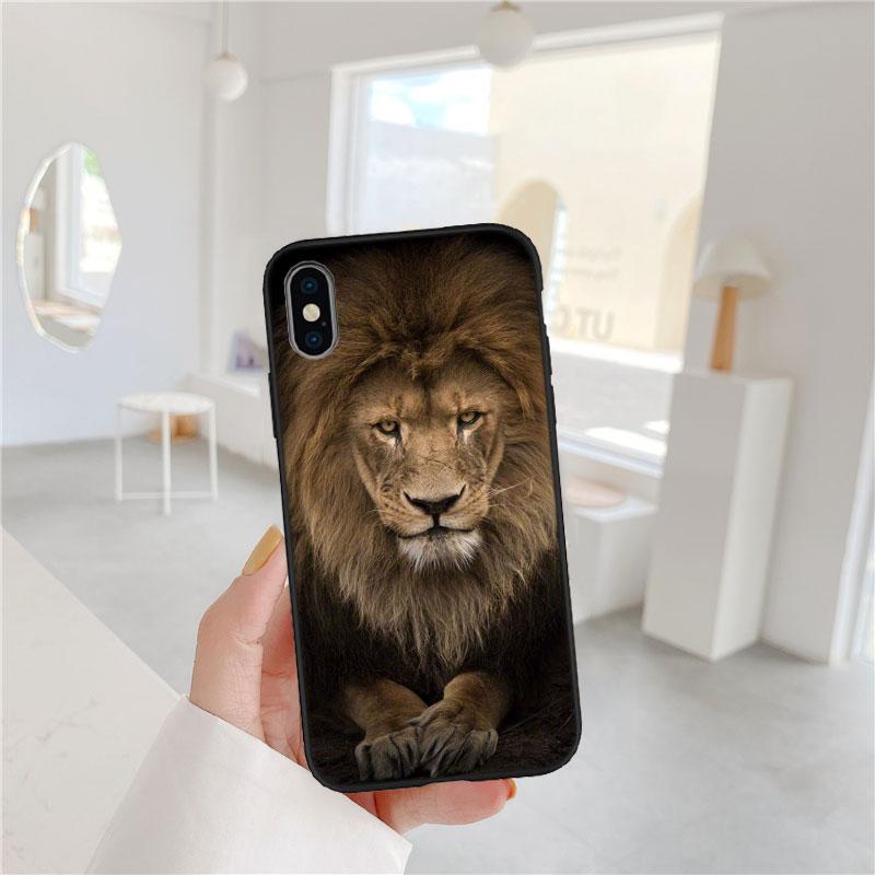 

CJ6 Animal lion Soft Shell Phone Case for Samsung Galaxy S20 S21 S22 Ultra FE + Plus A21S A22 A24 A25 A26 A30 A30S A31 Galaxy A31