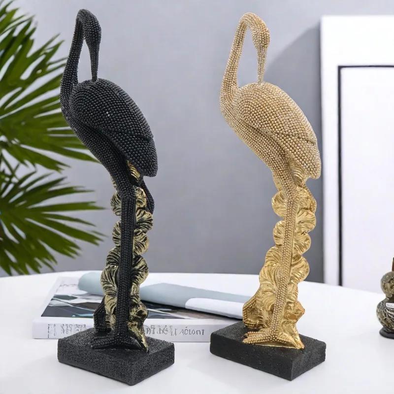Europäischer Stil Kran Ornamente Wohnzimmer Heimdekorationen Cartoon Modern Leichter Luxus Hochwertiges Harz Geschenke