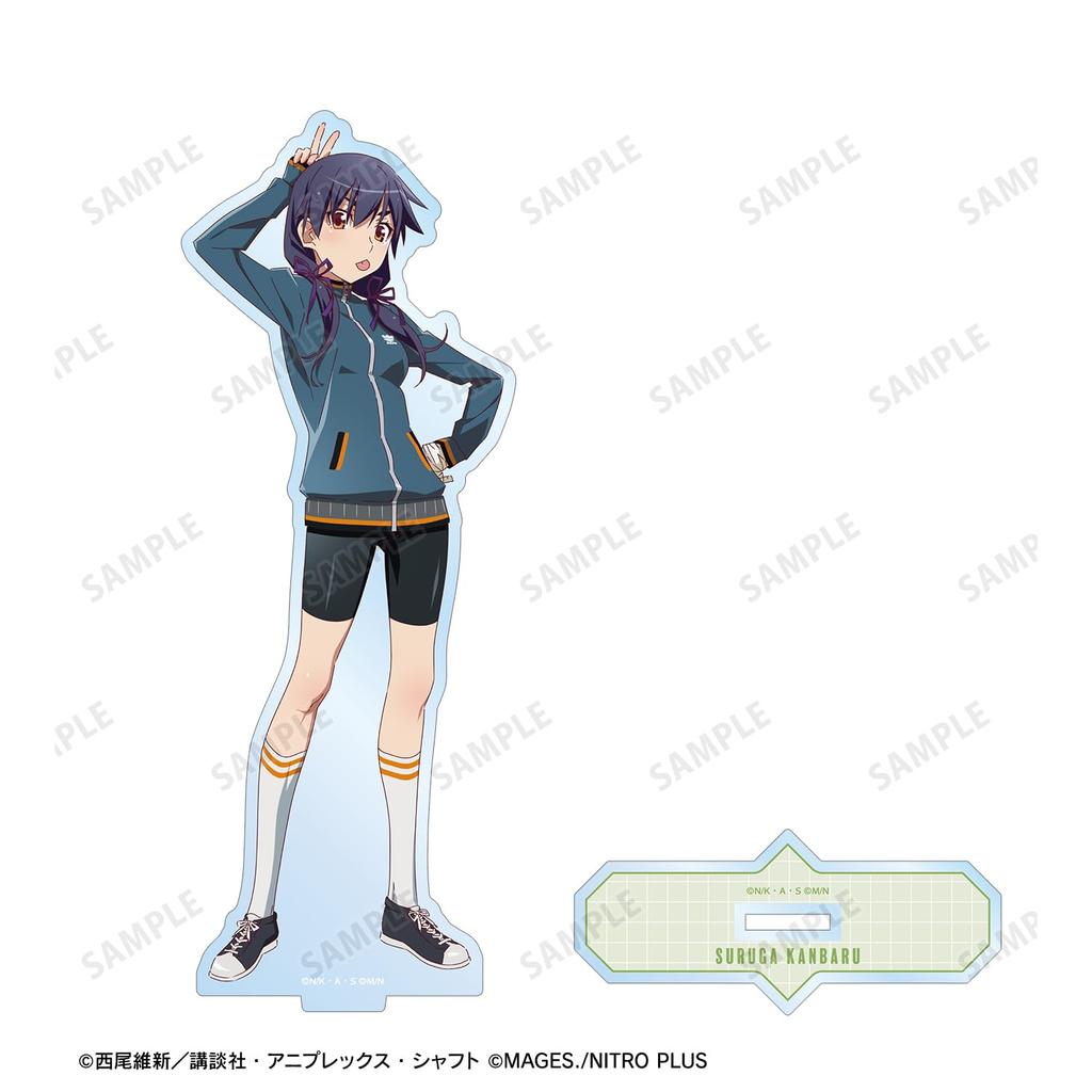 Monogatari Series x STEINS GATE Original Illustration of Kanbaru Suruga Collaboration Big Acrylic Stand Ver.