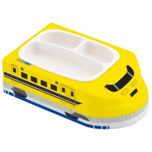 Skater 3D Lunch Plate, Antibacterial, Kids' Lunch Plate with Dividers, Plarail Doctor Yellow Design, for Boys (LUPD3AG)