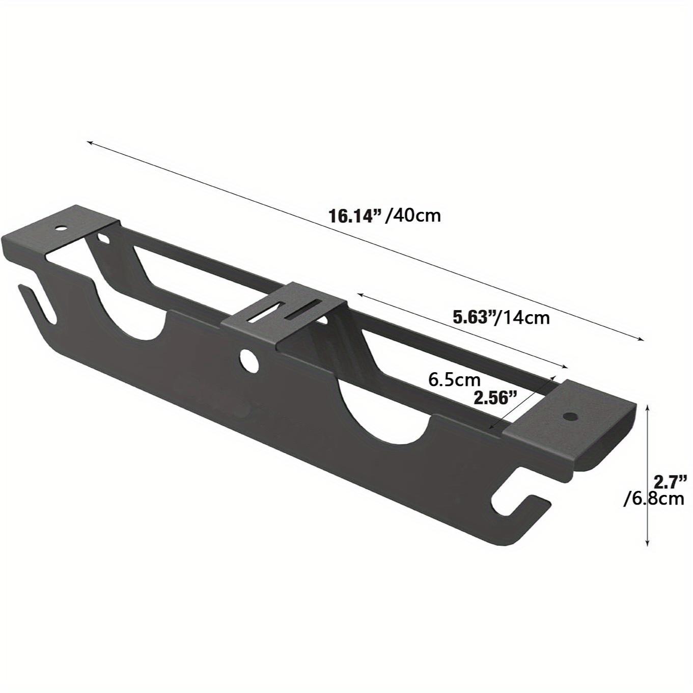 

Металлическая подставка для угловой шлифмашины - Настенный органайзер для инструментов с 2 слотами, Прочная стойка для хранения в гараже для шлифмашин и электроинструментов, Компактная подвесная система чёрный
