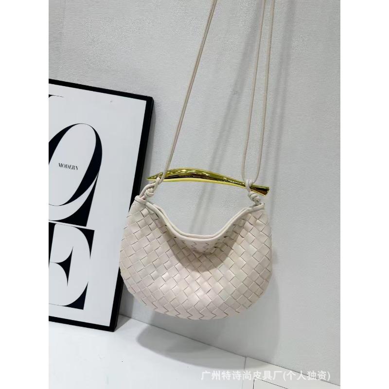 New Niche Sardines Handwoven Bag Hand-carried Dumpling Bag Casual Versatile Portable Shoulder Messenger Bag