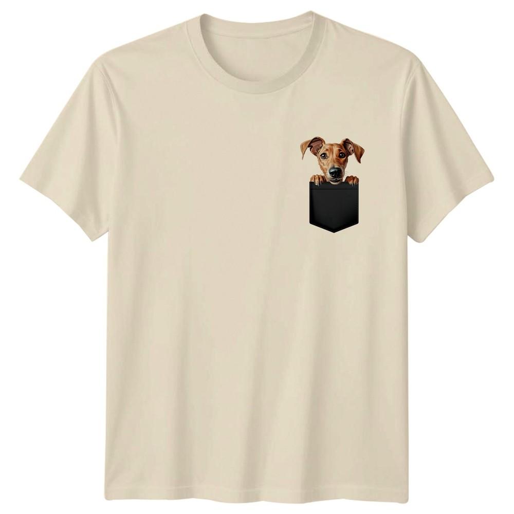 Dog In Pocket Dogs Animals Unisexs TShirt Unisexs Tee Graphic Unisex Top Pet