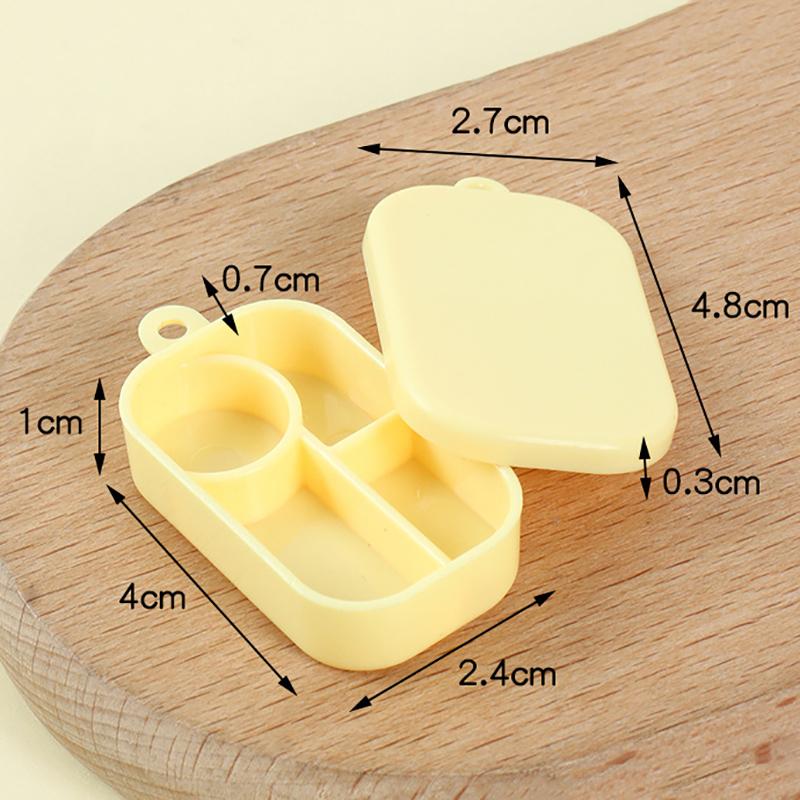 3Pcs Miniature Dollhouse Lunch Box Doll House Kitchen Food Decor Accessories Dollhouse Scene Toys