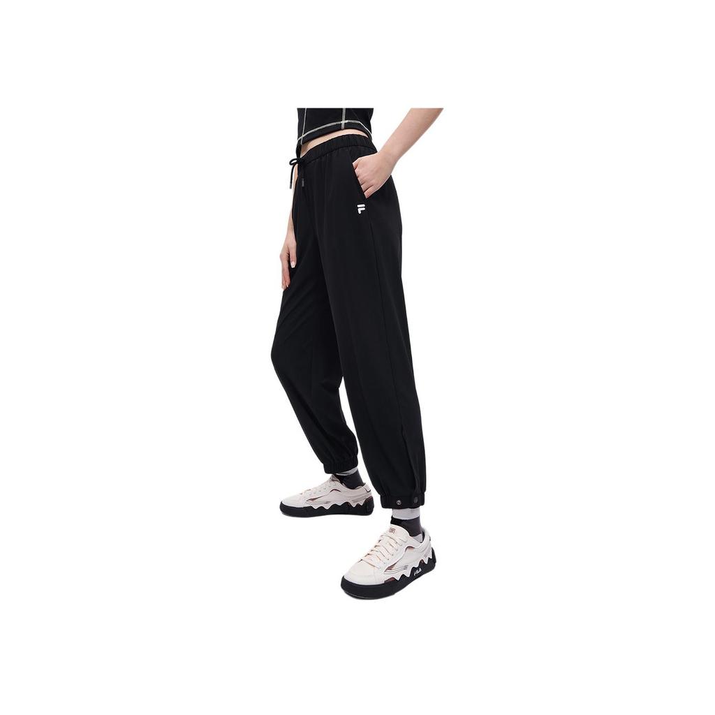 Fila Fusion Urban Tech Versatile Knitted Sports Pants Men Bottoms Black T11M331601FBK