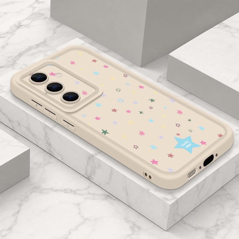 Colorful Stars Print Case For Samsung Galaxy A57 A37 A27 A17 5G A56 A36 A26 A16 A55 A54 S21 FE S22 S23 S24 Plus S25 S26 Ultra Shockproof Bumper Cover